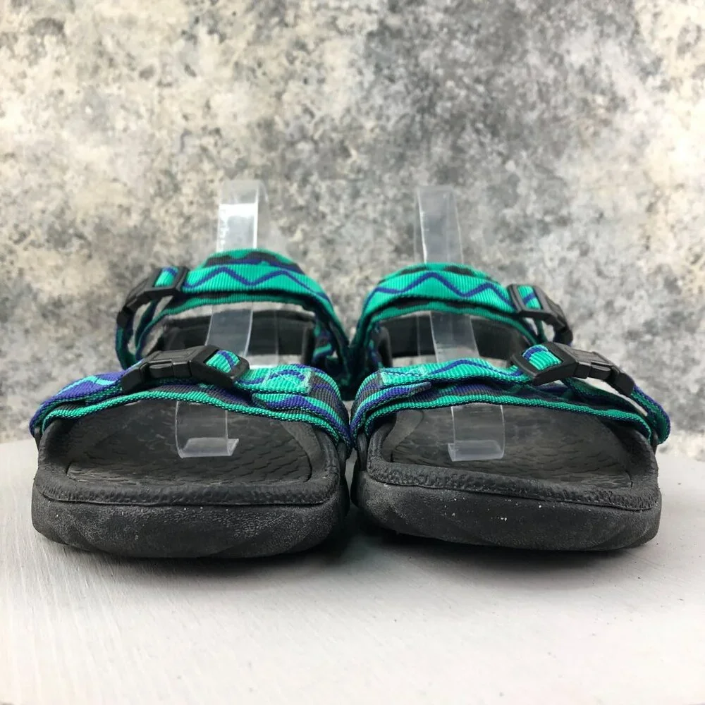 Nike VTG 90's Men's 12 ACG Deschutz+ Blue Green Buckle Outdoor Water Sandals